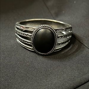 Vintage black and silver bracelet